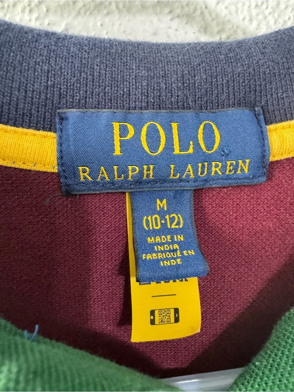 Ralph Lauren Colorblock Polo Shirt in Green, Blue, Yellow, Navy